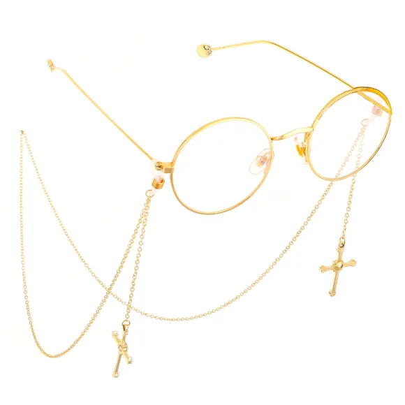 glasses gold accessories